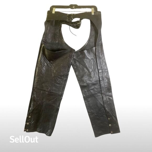 Silver Bike Women's Black Leather Motorcycle pants Size S - Picture 10 of 13